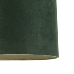Happy Homewares Soft Velvet Forest Green Fabric Round Lamp Shade For Table Or Pendant - thumbnail 4