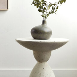 Wyld And Coco Heritage Distressed Terracotta Vase Grey Gold - Handcrafted Lacquered Finish, 18 Cm - thumbnail 2