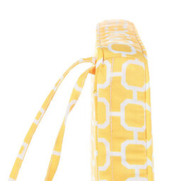 Beliani Set Of 2 Garden Chair Cushions Terni 37 X 34 Cm Yellow - thumbnail 7