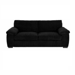 Amalfi Lilly Black Jumbo Cord Fabric Sofa 3 And 2 Seater Set - thumbnail 3