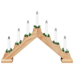 Vidaxl Christmas Candle Bridge 7 Leds Warm White 39.5 X 5 X 29 Cm - thumbnail 6