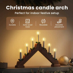 Vidaxl Christmas Candle Bridge 7 Leds Warm White 39.5 X 5 X 29 Cm - thumbnail 7