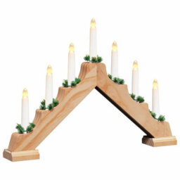 Vidaxl Christmas Candle Bridge 7 Leds Warm White 39.5 X 5 X 29 Cm - thumbnail 2