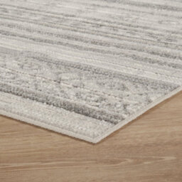 Maia Washable Low Pile Non Slip Motif Traditional Area Rug - Grey, 160 X 240 Cm (Rectangular) - thumbnail 4