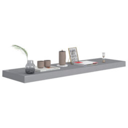 Vidaxl Floating Wall Shelves 2 Pcs Grey 90X23.5X3.8 Cm Mdf - thumbnail 7