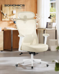 LEDREM Ergonomic Office Chair, Computer Desk Chair, Adjustable Lumbar Support And Headrest, 150 Kg Weight Capacity - thumbnail 1