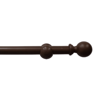 Caecus Blinds Caecus Eyelet Wooden Poles 28mm 300Cm Walnut - image 1