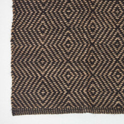Homescapes Black Geometric Jute Rug, 120 X 180 Cm - thumbnail 3