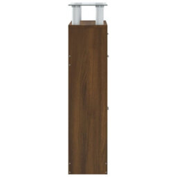 Berkfield Shoe Cabinet Brown Oak 63X24X104 Cm Engineered Wood - thumbnail 7