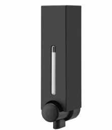 Euroshowers 250Ml Black Wall Mounted Liquid Soap Dispenser - thumbnail 1