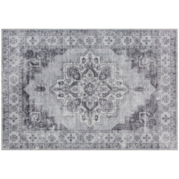 Wyld Haus Vera 290 X 200 Cm Grey Vintage Floral Polyester Rug - Non-Slip, Machine Washable, 0.5 Cm Thick - thumbnail 2