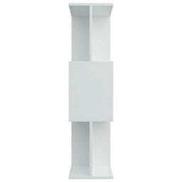 Berkfield Book Cabinet/room Divider White 80X24X96 Cm Engineered Wood - thumbnail 7