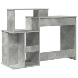 Berkfield Modern Desk With Storage Concrete Grey 120.5X44X88.5 Cm Engineered Wood - thumbnail 7