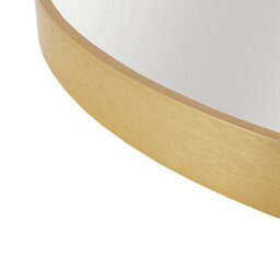 Nielsen Anderson Oval Pill Shaped Metal Large Wall Mirror, Gold, 80 X 40Cm - thumbnail 3