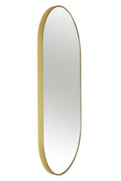 Nielsen Anderson Oval Pill Shaped Metal Large Wall Mirror, Gold, 80 X 40Cm - thumbnail 2