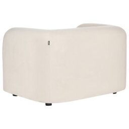 Wyld And Coco Velvetaura 5-Seater Off-White Velvet Sofa Set With Armchair Cushions, Removable Zippered Covers - thumbnail 9