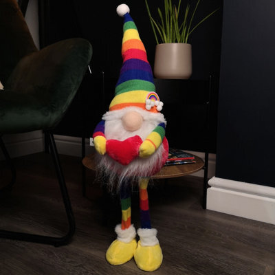 Samuel Alexander 66Cm Large Standing Plush Rainbow Christmas Gonk Decoration