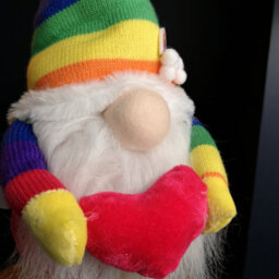 Samuel Alexander 66Cm Large Standing Plush Rainbow Christmas Gonk Decoration - thumbnail 3