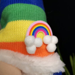 Samuel Alexander 66Cm Large Standing Plush Rainbow Christmas Gonk Decoration - thumbnail 5