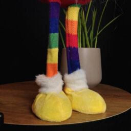 Samuel Alexander 66Cm Large Standing Plush Rainbow Christmas Gonk Decoration - thumbnail 6