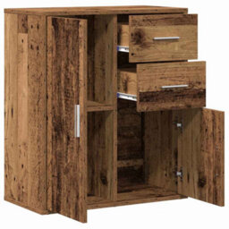 Walplus Sideboard With Drawer Old Wood 60 X 31 X 70 Cm Engineered Wood - thumbnail 5