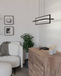 Eglo Siberia Modern Black Steel Led Pendant Light Wbs - thumbnail 1