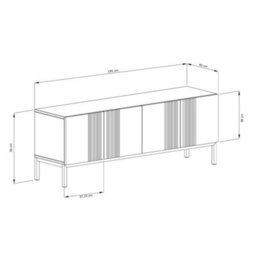 Frank Olsen Smart Iona 1500 Tv Cabinet Mulberry - thumbnail 5
