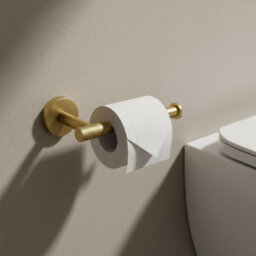 Toilet Paper Holder Rea 5709 Galo Brush Gold - thumbnail 2