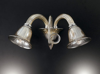 Luminosa Lighting Luminosa Poseidon 2 Light Wall Light Champagne 37X23.5X37Cm