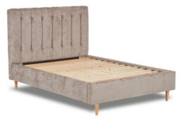 Divan Base Direct Eternal Contemporary Button-Backed Fabric Bed Base Only 4Ft6 Double- Pavia Dove - thumbnail 2