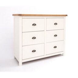 Cabinet Bits Lovere 6 Drawer Chest Of Drawers Brass Cup Handle - thumbnail 3