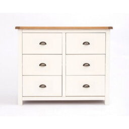 Cabinet Bits Lovere 6 Drawer Chest Of Drawers Brass Cup Handle - thumbnail 1