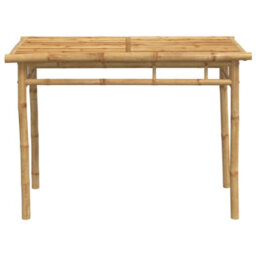 Walplus 5 Piece Garden Outdoor Dining Set Suitable For Backyard, Patio  Bamboo - Cushion Not Included - thumbnail 5