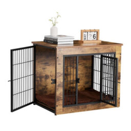 Large Dog Crate Puppy Cage End Table Pet Kennel House W/lockable Doors Furniture - thumbnail 6