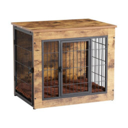 Large Dog Crate Puppy Cage End Table Pet Kennel House W/lockable Doors Furniture - thumbnail 5