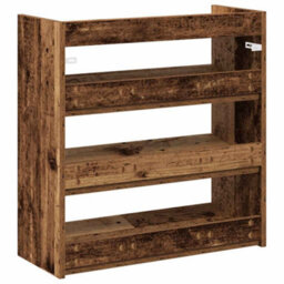 Vidaxl Shoe Rack Old Wood 60X25X62 Cm Engineered Wood - thumbnail 6