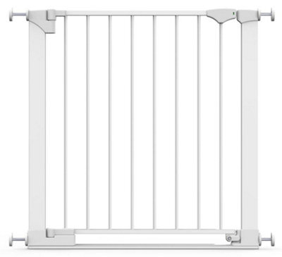 Safetots Safestep Gate, White, 75Cm - 82Cm, Extra Low Walkthrough, Pressure Fit Safety Gate, Baby Gate For Stairs And Doors - image 1