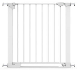 Safetots Safestep Gate, White, 75Cm - 82Cm, Extra Low Walkthrough, Pressure Fit Safety Gate, Baby Gate For Stairs And Doors - thumbnail 1