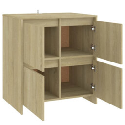 Berkfield Sideboard Sonoma Oak 70X41X75 Cm Engineered Wood - thumbnail 5