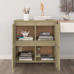 Berkfield Sideboard Sonoma Oak 70X41X75 Cm Engineered Wood - thumbnail 9