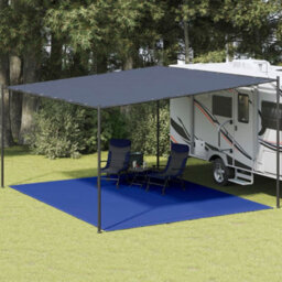 Berkfield Tent Carpet 400X500 Cm Blue Hdpe - thumbnail 1