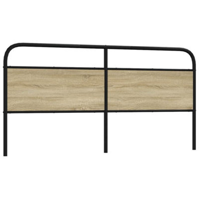 Berkfield Headboard Sonoma Oak 180 Cm Steel And Engineered Wood - image 1