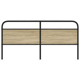 Berkfield Headboard Sonoma Oak 180 Cm Steel And Engineered Wood - thumbnail 3