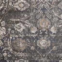 Livabliss Indigo-Vintage Black Grey Beige Traditional Floral Boho Living Dining Bedroom Rug 130 X 170 Cm Easy Care, Non Shedding - thumbnail 7