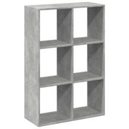 Berkfield Durable Room Divider Bookcase Concrete Grey 69.5X29X103.5 Cm Engineered Wood - thumbnail 7