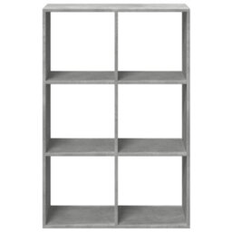 Berkfield Durable Room Divider Bookcase Concrete Grey 69.5X29X103.5 Cm Engineered Wood - thumbnail 5