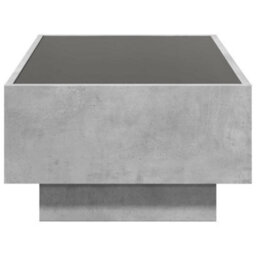 Berkfield Coffee Table With Led Concrete Grey 90X50X30 Cm Engineered Wood - thumbnail 7