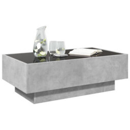 Berkfield Coffee Table With Led Concrete Grey 90X50X30 Cm Engineered Wood - thumbnail 5