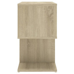 Berkfield Bedside Cabinet Sonoma Oak 50X30X51.5 Cm Engineered Wood - thumbnail 6