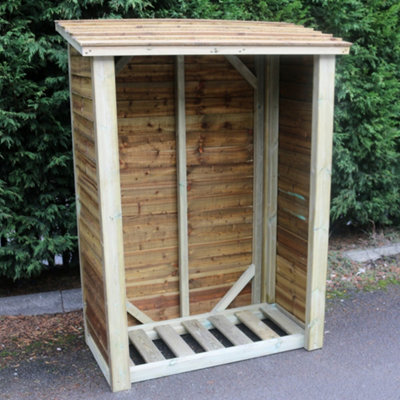 Churnet Valley Garden Furniture Ltd Heavy Duty Logstore 6X4 (Height Ft X Width Ft) - image 1
